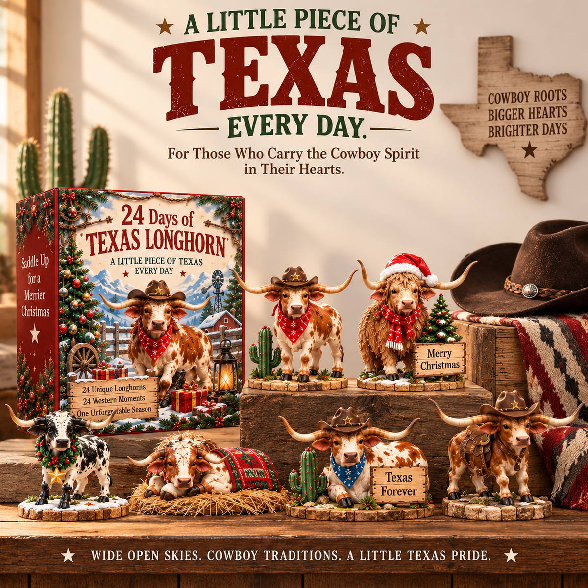 🤠⭐ More Than Christmas — 24 Texas Longhorn Collectibles for Every Cowboy Heart
