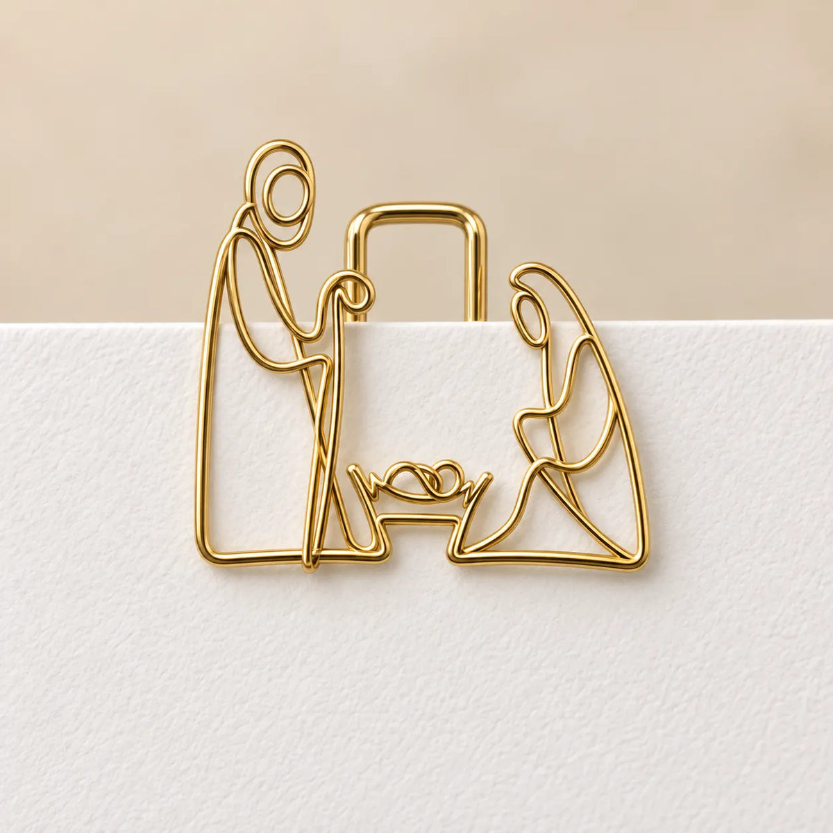 ✝️Faith-Inspired Gold Paper Clips — Meaningful Christian Bookmarks