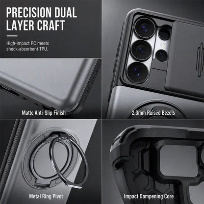 2-in-1 Shockproof Phone Case with Hidden Card Holder