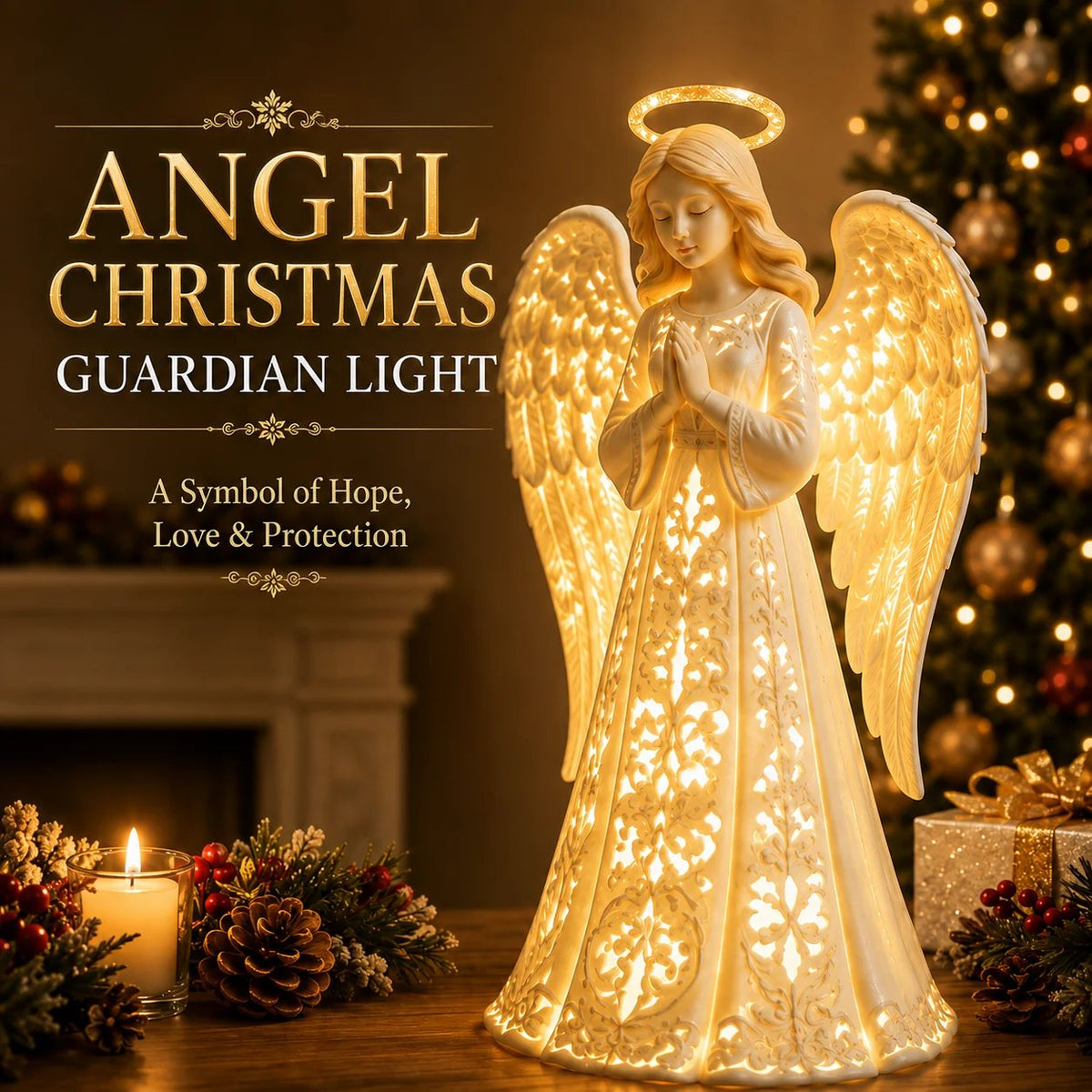 🪽Last Day 50% OFF✨ Angel Christmas Guardian Light – A Symbol of Hope, Love & Protection