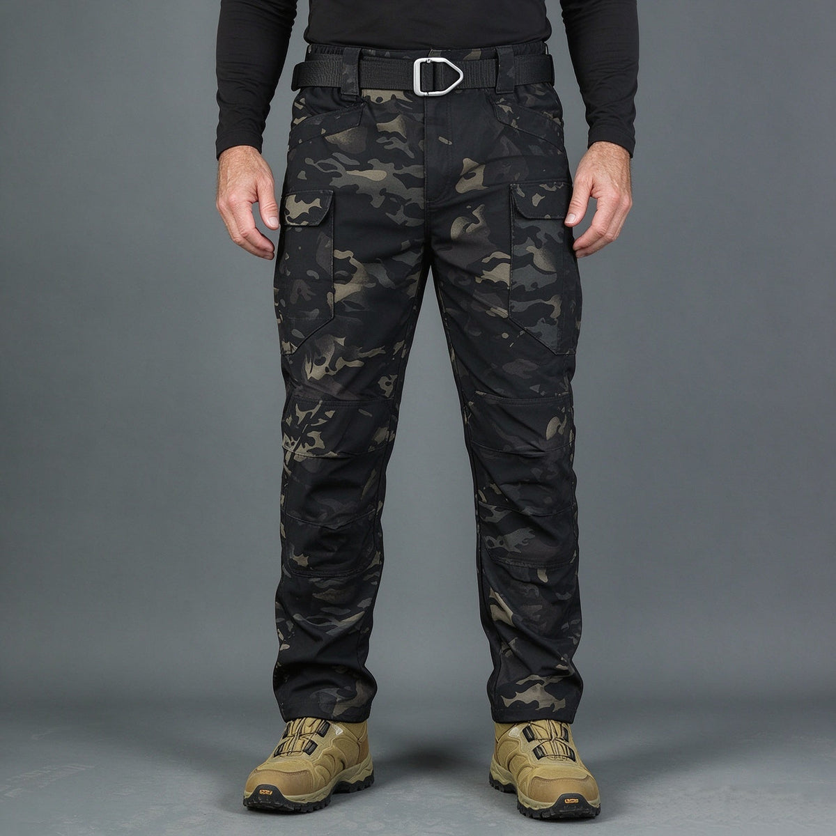 Men's Winter Fleece-Lined Tactical Cargo Pants