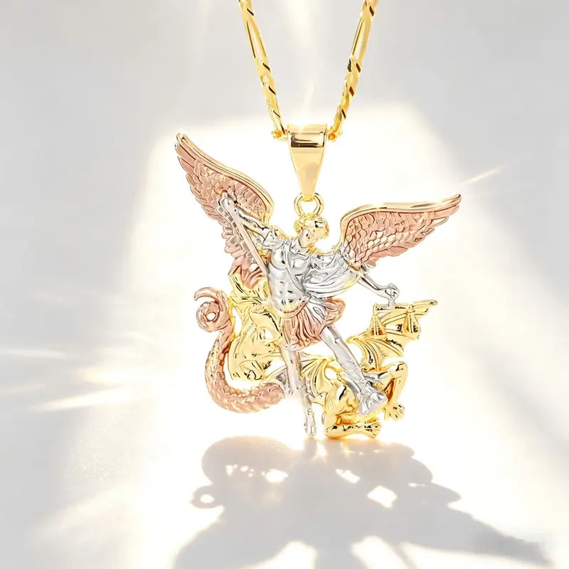 Vintage Saint Michael Necklace