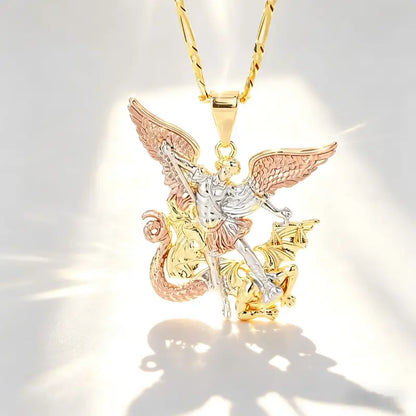Vintage Saint Michael Necklace