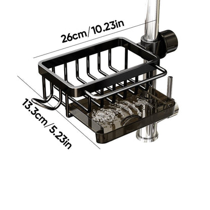 Faucet Drainer Basket – No-Drill Sink Organizer - Style 1