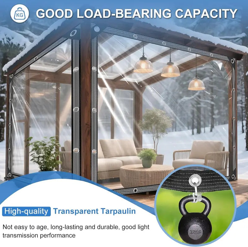 Heavy-Duty Clear Waterproof Tarps
