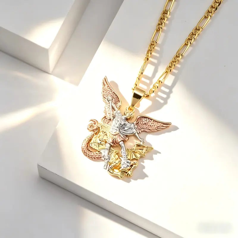 Vintage Saint Michael Necklace