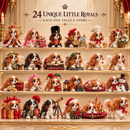 👑 24 Little Royals, One Unforgettable Gift! 🐶 Cavalier King Charles Spaniel Advent Calendar