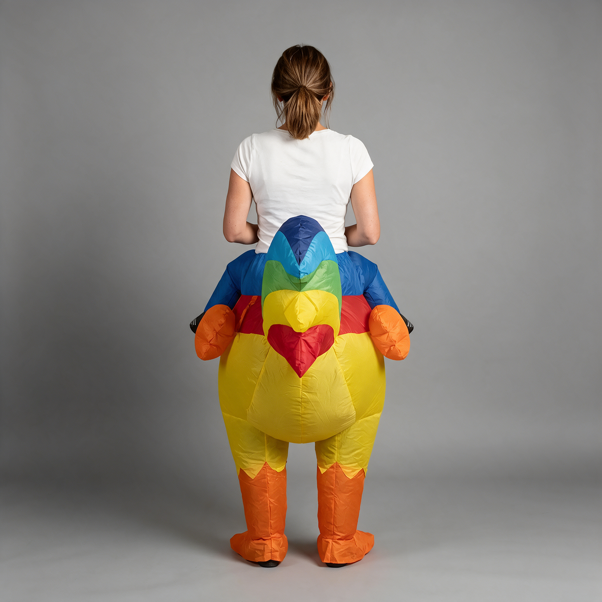 🐔 Inflatable Chicken Costume – Ride Into the Party!