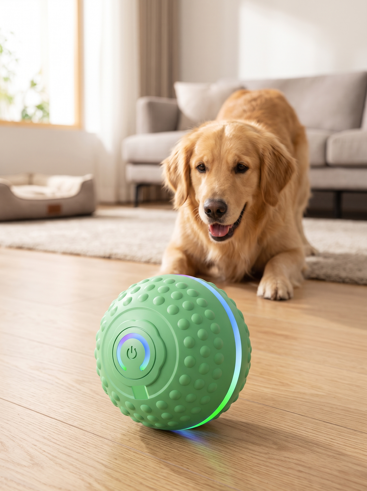 🐶 Automatic Moving Dog Ball – Keeps Dogs Chasing & Playing