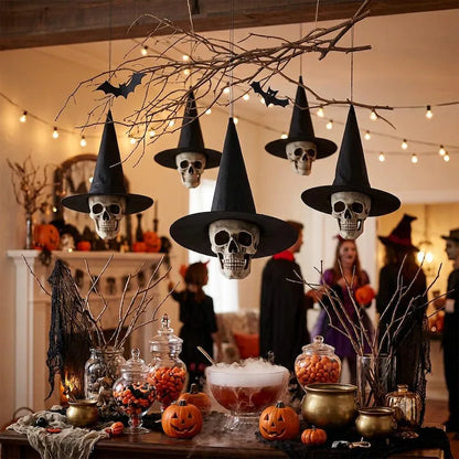 Gothic Floating Skull Witch Hat