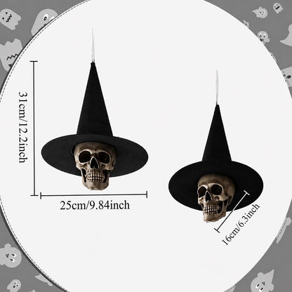 Gothic Floating Skull Witch Hat