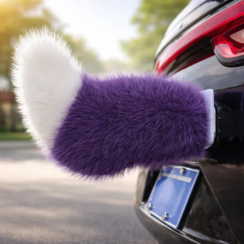 🦊 Fluffy Fox Tail Car Decor | Cute Auto Accessory