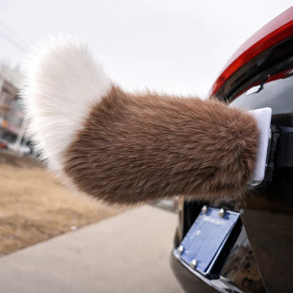 🦊 Fluffy Fox Tail Car Decor | Cute Auto Accessory