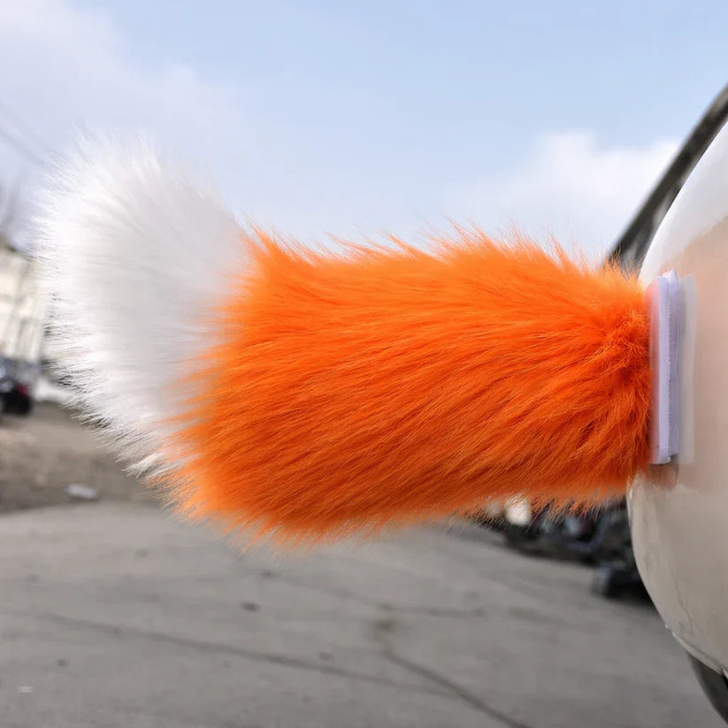 🦊 Fluffy Fox Tail Car Decor | Cute Auto Accessory