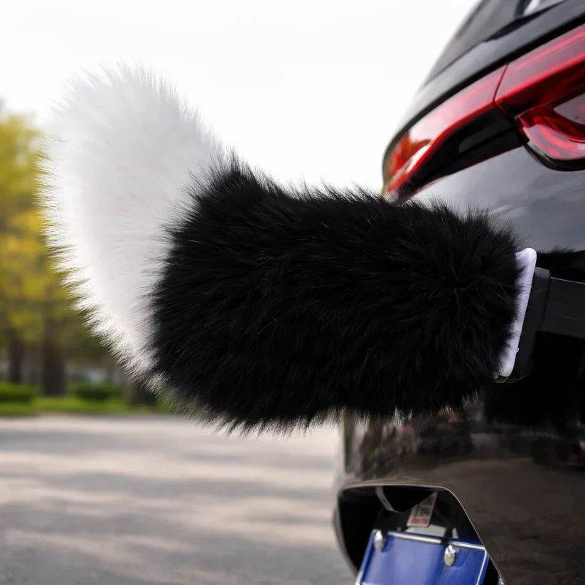 🦊 Fluffy Fox Tail Car Decor | Cute Auto Accessory
