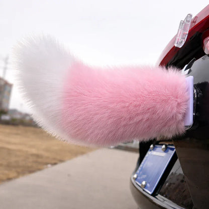 🦊 Fluffy Fox Tail Car Decor | Cute Auto Accessory