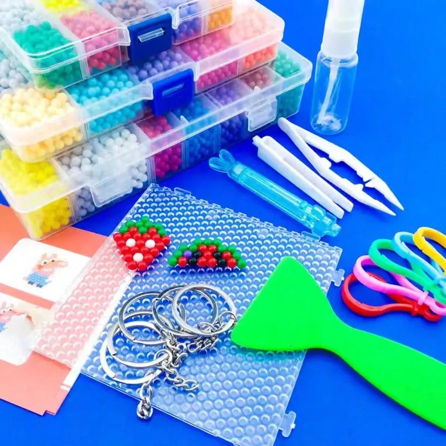 Magic Water Beads Puzzle Toys-Creative DIY Mosaic Crafts for Kids Ages 3+