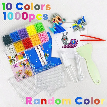 Magic Water Beads Puzzle Toys-Creative DIY Mosaic Crafts for Kids Ages 3+