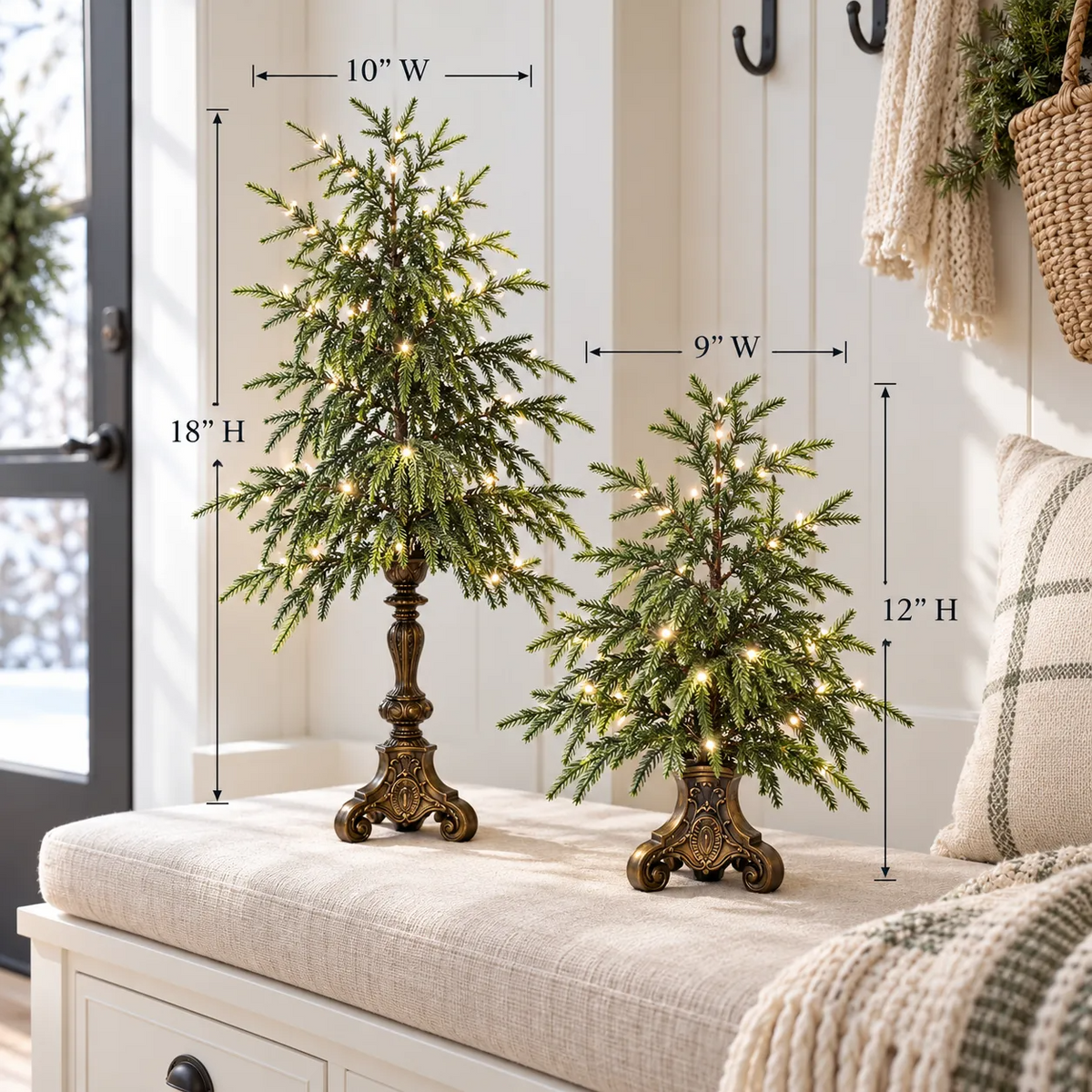 🔥Vintage Lighted Norfolk Pine Tree