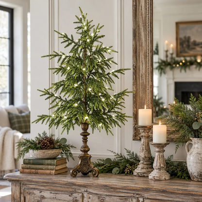 🔥Vintage Lighted Norfolk Pine Tree