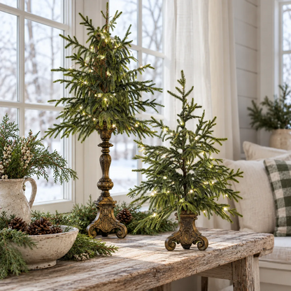 🔥Vintage Lighted Norfolk Pine Tree