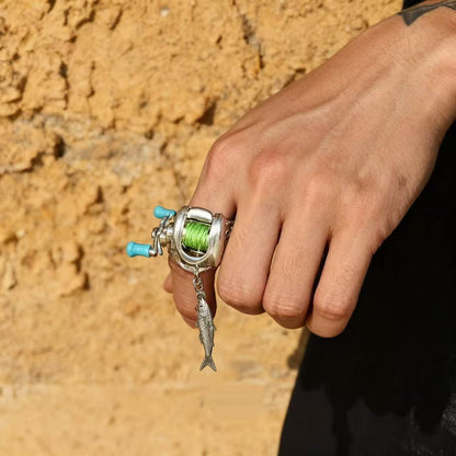 🎣 Mini Fishing Reel Necklace