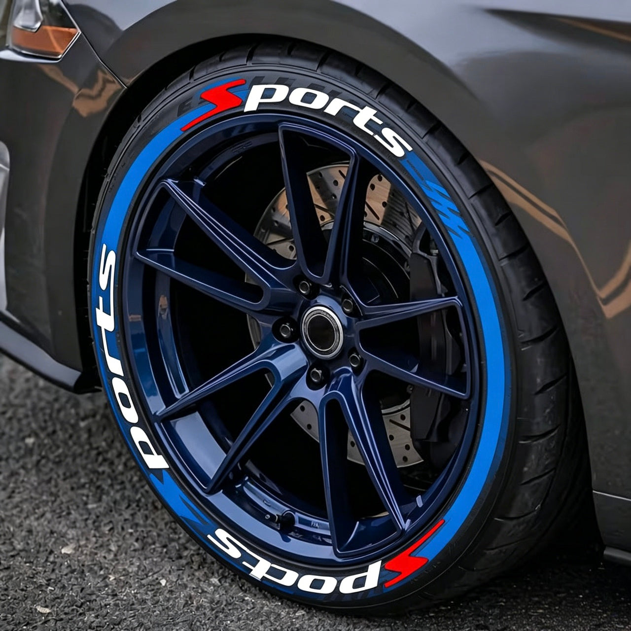 3D Racing Tire Lettering Kit-Suitable for cars and motorcycles