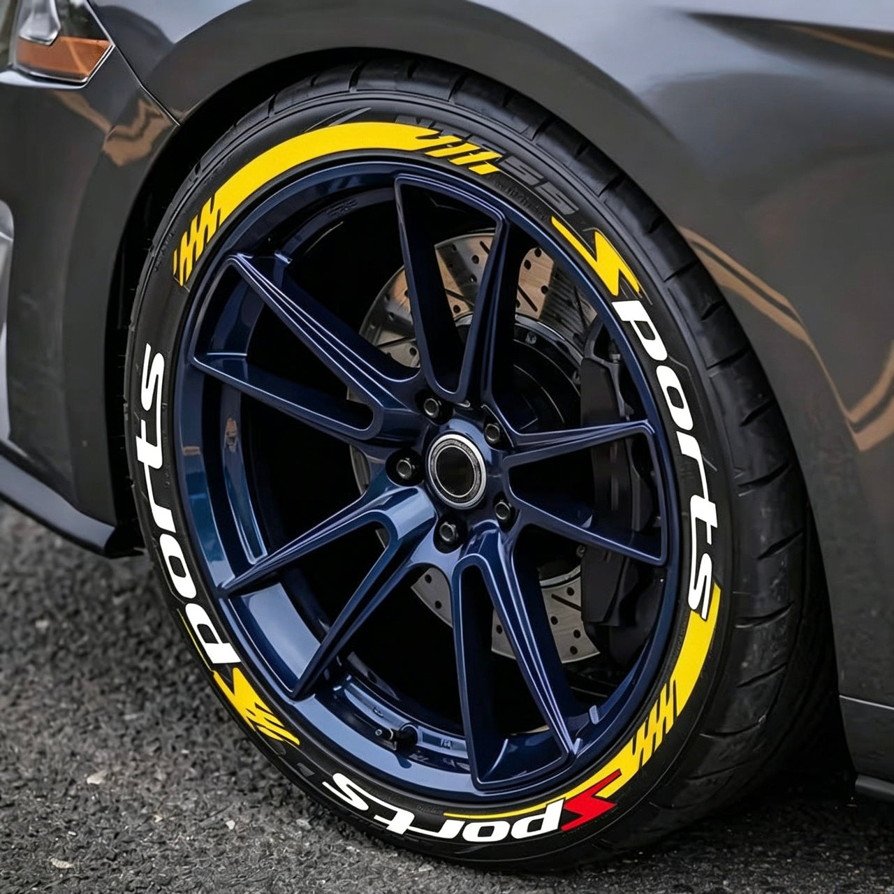 3D Racing Tire Lettering Kit-Suitable for cars and motorcycles