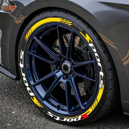 3D Racing Tire Lettering Kit-Suitable for cars and motorcycles