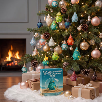 🎄Christmas Early Bird Sale |🌊🧝‍♂️Sea Glass Gnome Advent Calendar 2026
