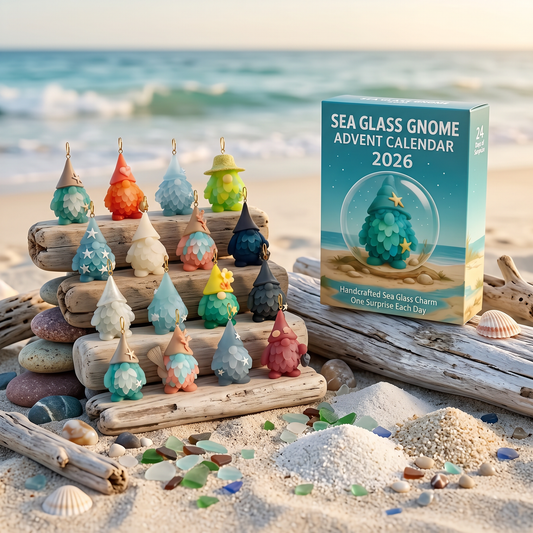 🎄Christmas Early Bird Sale |🌊🧝‍♂️Sea Glass Gnome Advent Calendar 2026