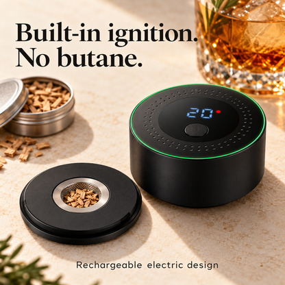 🥃 Electric Whiskey Smoker Kit — Rechargeable, No Butane