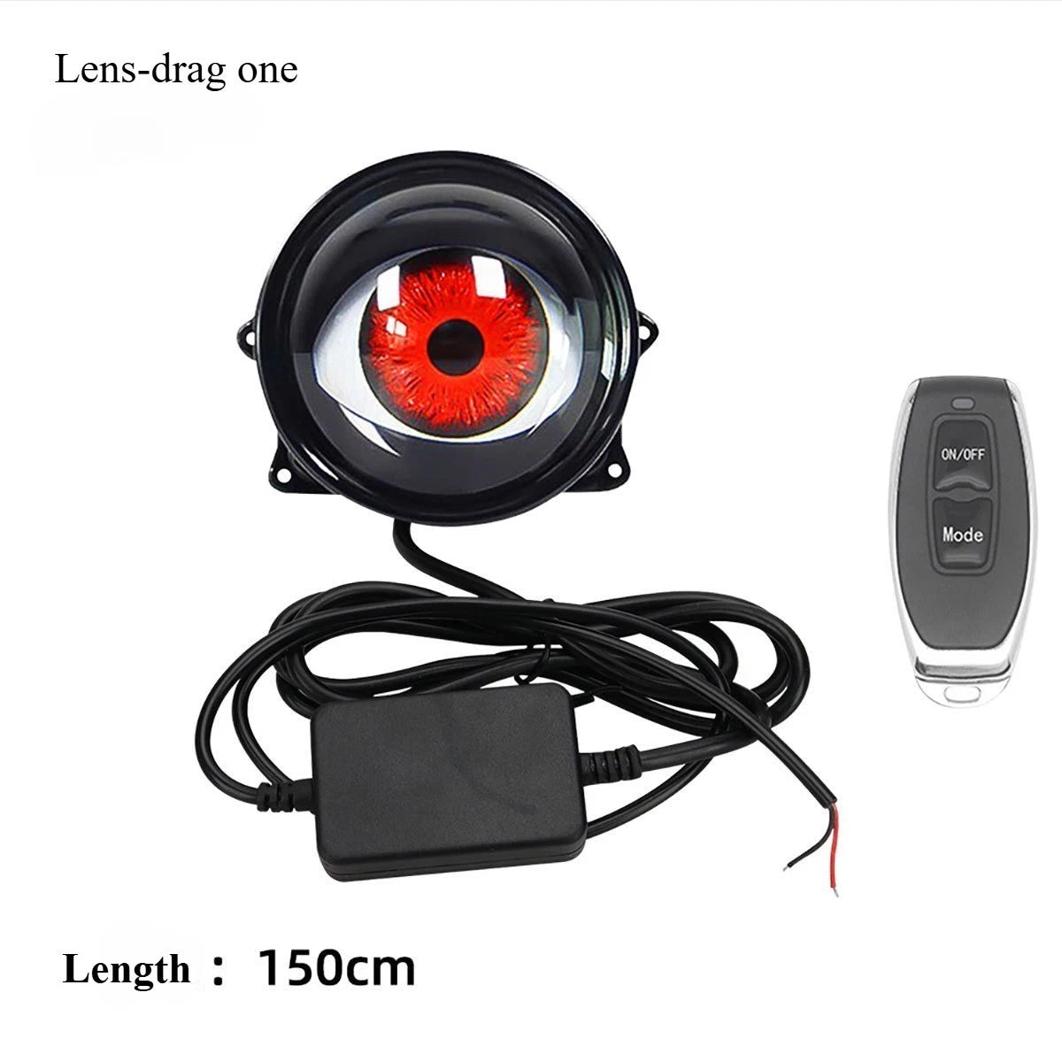 🔥 Dynamic Demon Eye LED Projector Lights – RGB Car Headlight Upgrade for Cars & Motorcycles