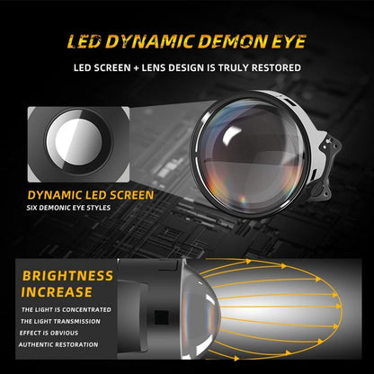 🔥 Dynamic Demon Eye LED Projector Lights – RGB Car Headlight Upgrade for Cars & Motorcycles