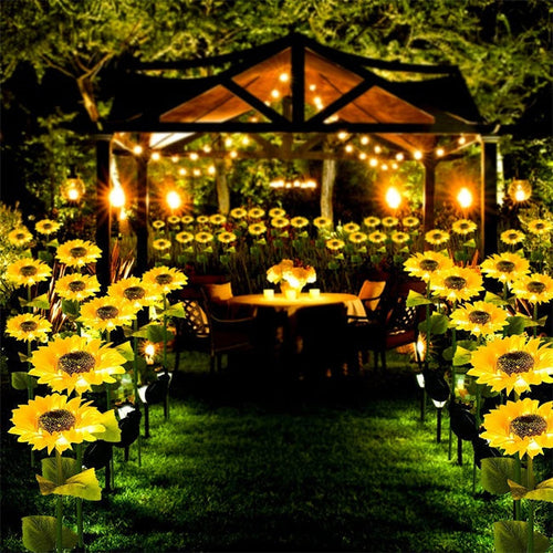 🌻 Sunflower Solar Lights – Auto On/Off, 14H Glow, IP65 Waterproof ☀️