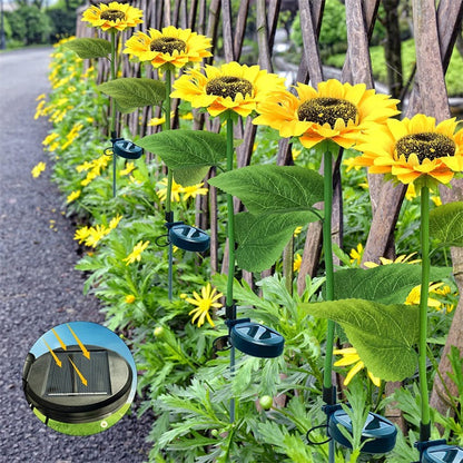🌻 Sunflower Solar Lights – Auto On/Off, 14H Glow, IP65 Waterproof ☀️