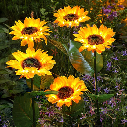 🌻 Sunflower Solar Lights – Auto On/Off, 14H Glow, IP65 Waterproof ☀️
