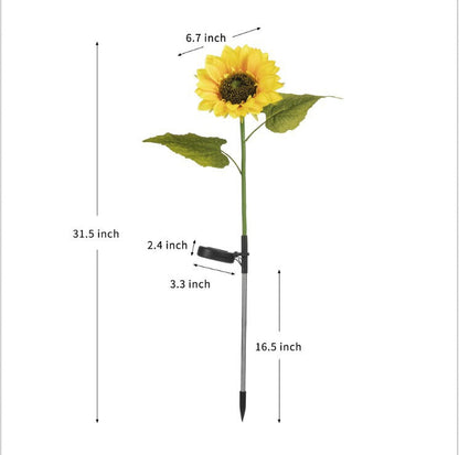 🌻 Sunflower Solar Lights – Auto On/Off, 14H Glow, IP65 Waterproof ☀️