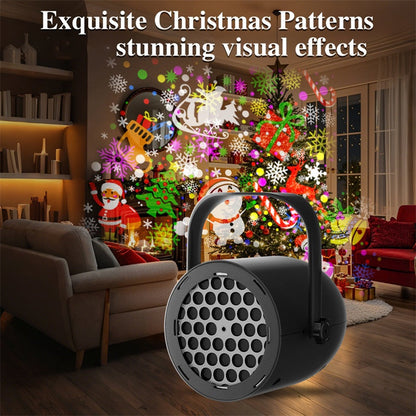 📢📢50 % OFF !!🎅【🎁Best Christmas Gift🎁】🎄16-Pattern USB Christmas Projector Light