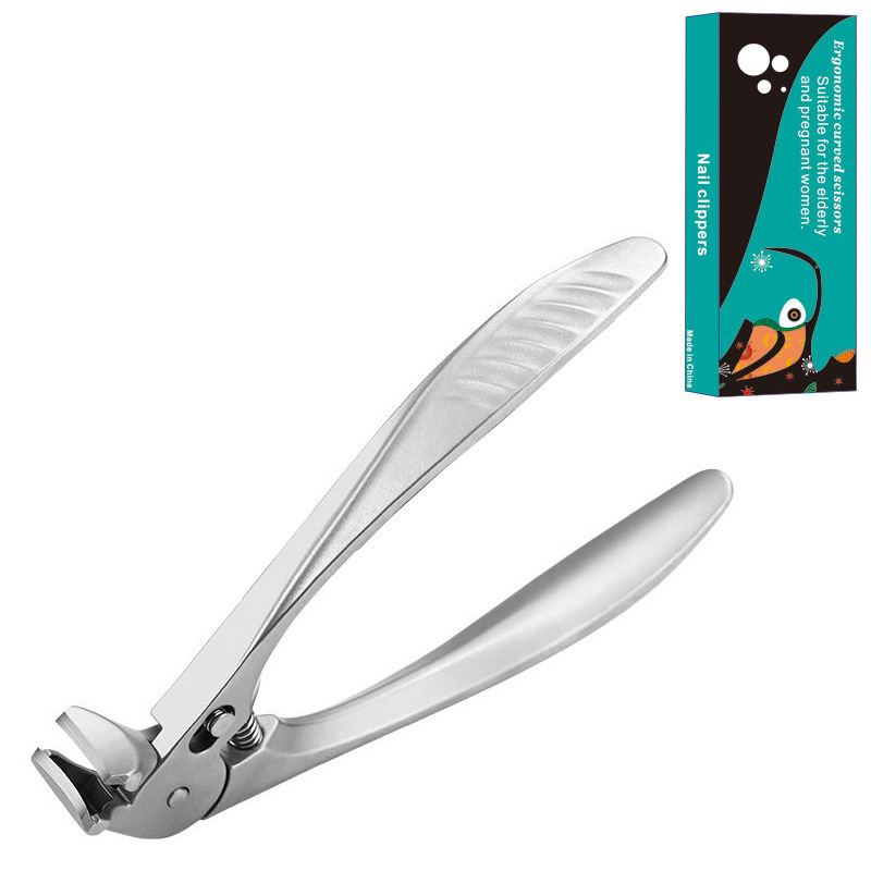 ✂️ Say Goodbye to Thick Toenail Struggles with Large Opening Stainless Steel Clippers & Splash Guard