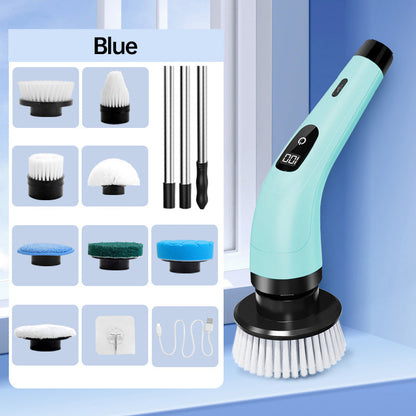 ⏳🔥LIMITED-TIME 50% OFF! ⏰⚡ 8-in-1 Cordless Electric Spin Scrubber with 3 Extension Rods & Dual Speeds 🧼