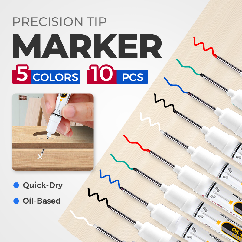 🛠️ Precision Tip Quick-Dry Oil-Based Marker Pen