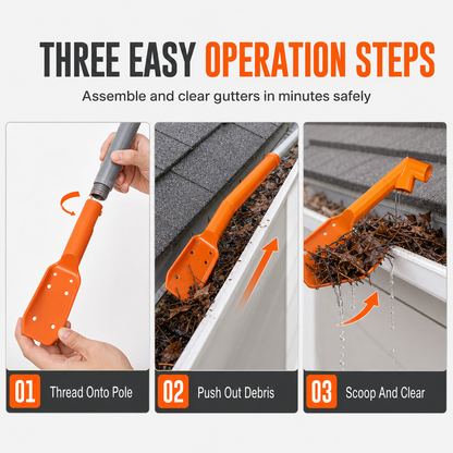 No-Climb Gutter Cleaning Tool image 7