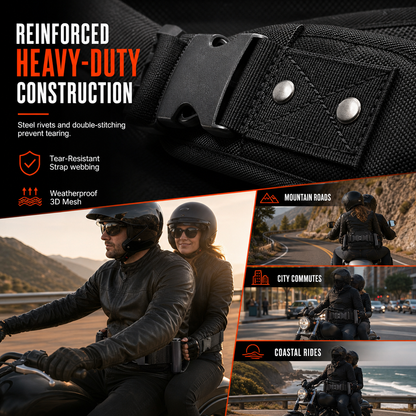 🏍️ Adjustable Passenger Grip Belt – ✋Motorcycle Passenger Waist-strap Safety Handle